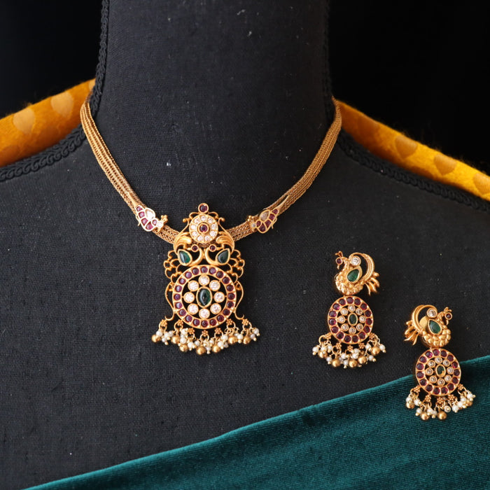 Antique choker with earrings 14593