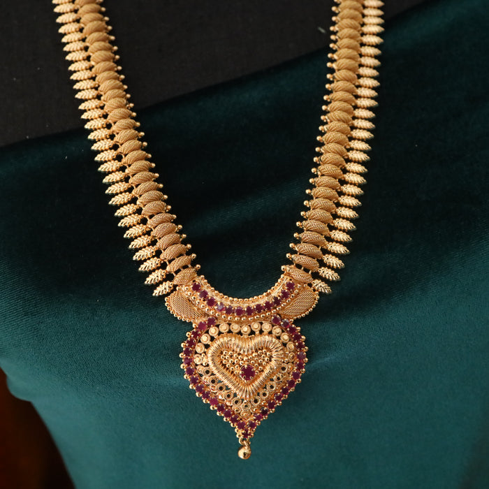 Heritage gold plated long necklace 1650