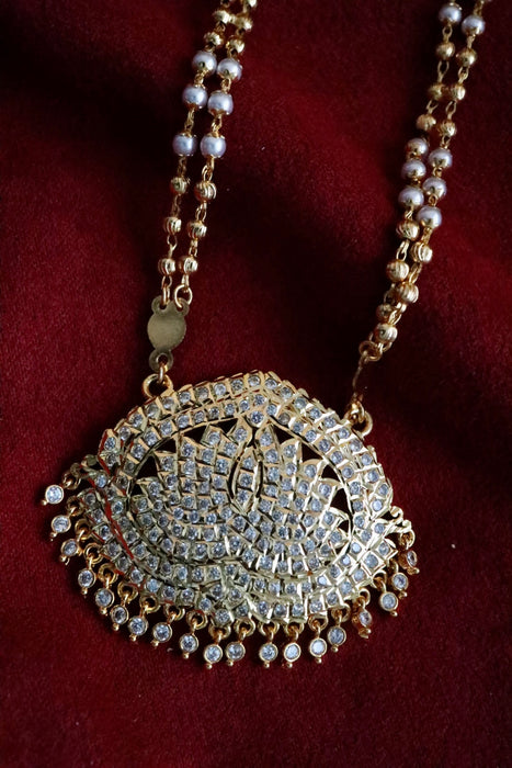Heritage gold plated padakam chain  148776