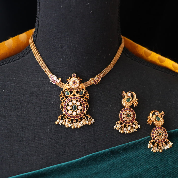 Antique choker with earrings 14593