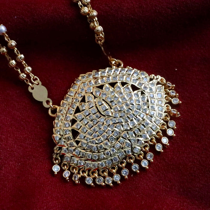 Heritage gold plated padakam chain  148776