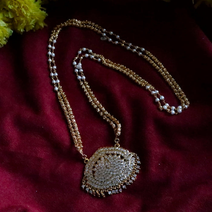 Heritage gold plated padakam chain  148798