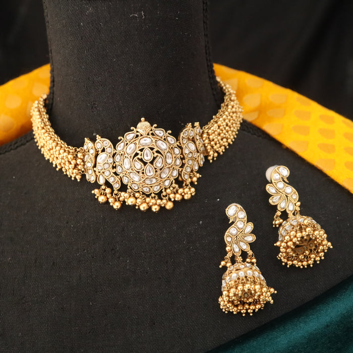 Antique choker necklace and earrings 16912