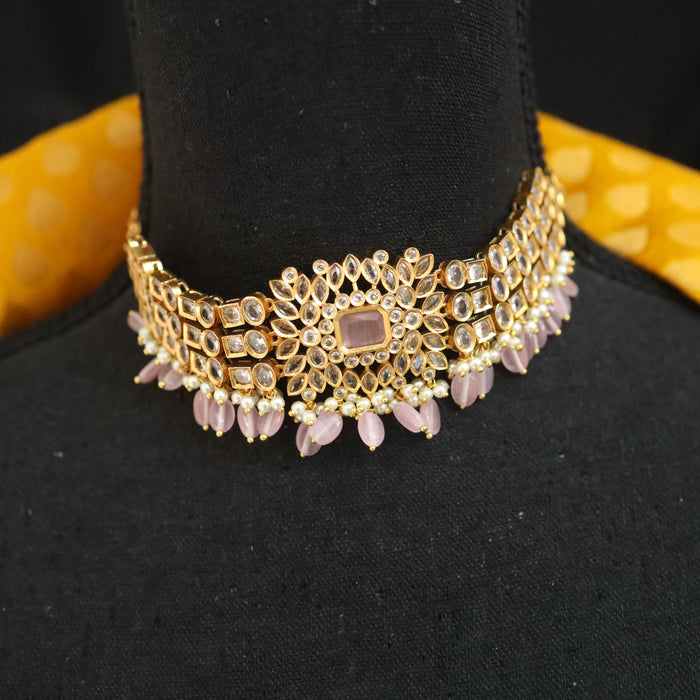 Antique choker necklace and earring  16918