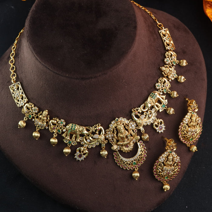 Antique choker necklace with earrings 1768