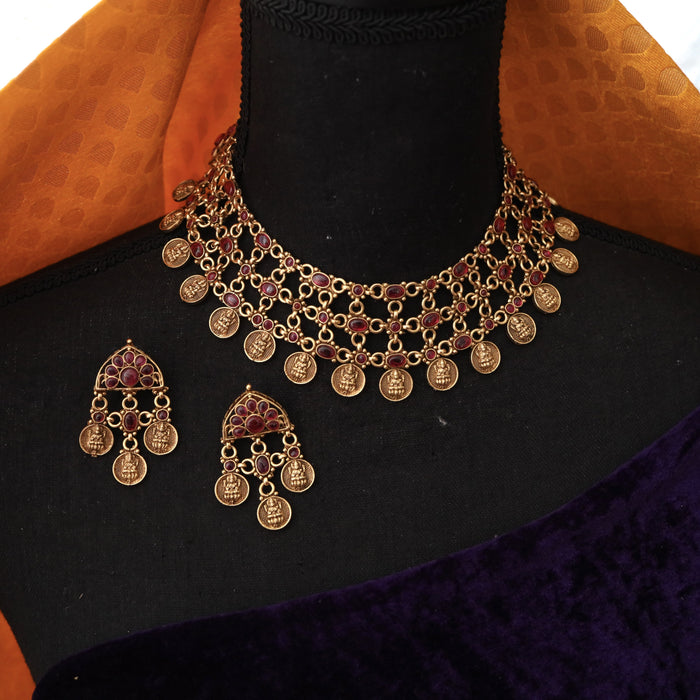 Antique choker necklace and earrings 134554