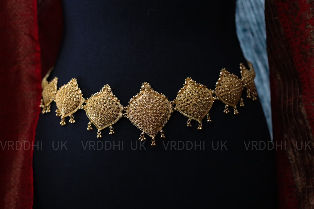 Heritage gold plated traditional waistbelt / hipbelt 47 — vrddhi
