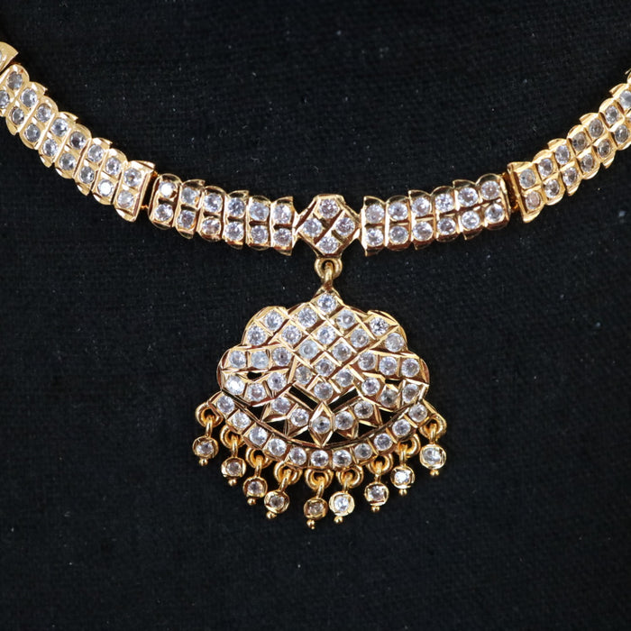 HERITAGE GOLD PLATED SHORT NECKLACE & EARRING 16680