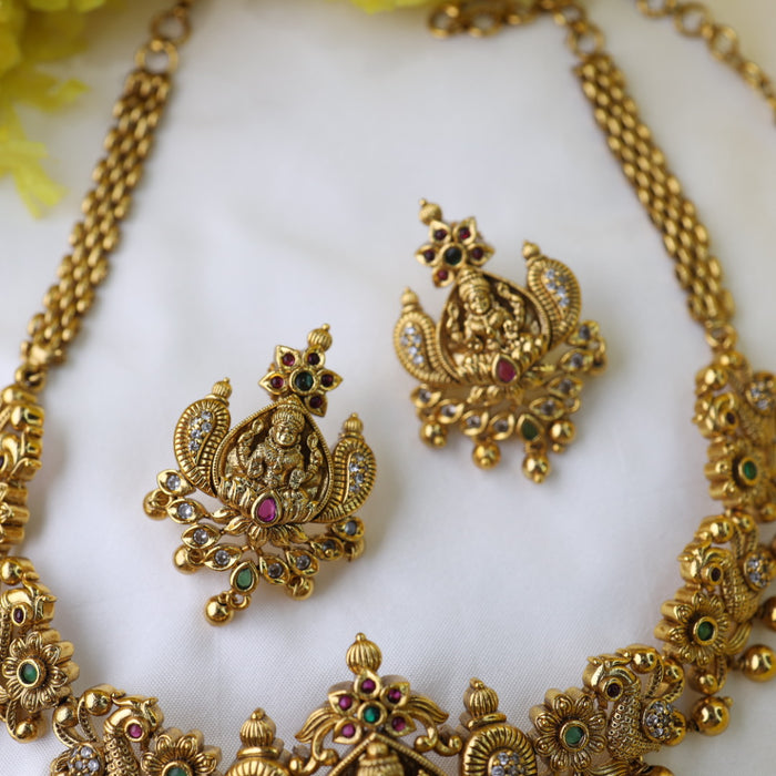 Antique choker necklace with earrings 156984