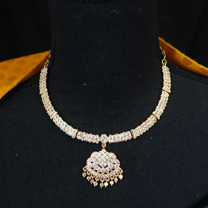 HERITAGE GOLD PLATED SHORT NECKLACE & EARRING 16680