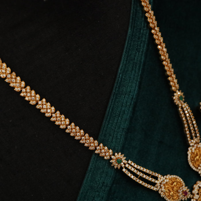 Antique long necklace and earrings 16772
