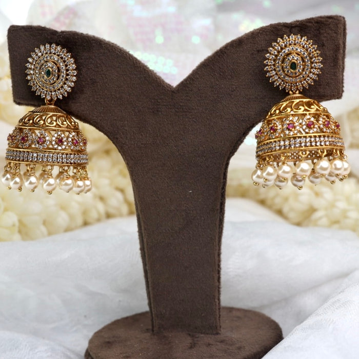 Antique big jumka earrings 124957