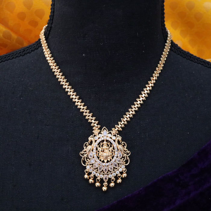Heritage gold plated short necklace 14587