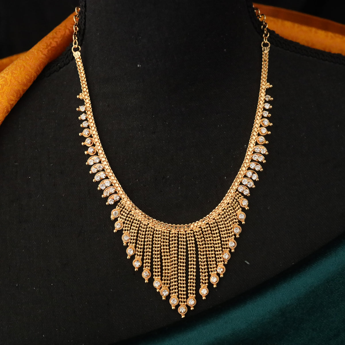 Short clearance gold necklace