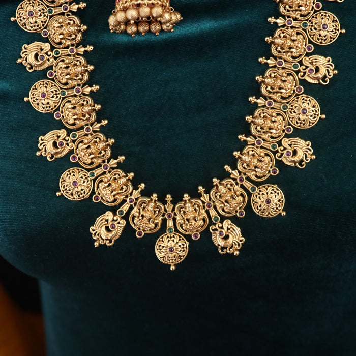 Antique long necklace and earrings 16690
